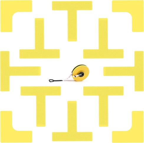 Pickleball Court Markers Kit, Portable Pickleball Court Marking Kit with Tape Measure and Carrying Bag, Throw Down Markers for Outdoor Indoor Tennis Badminton in Kuwait