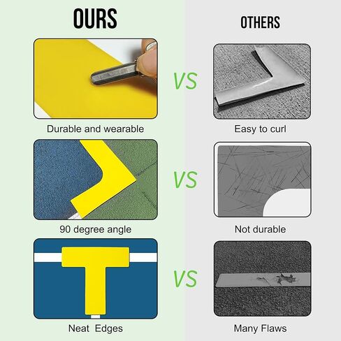 Pickleball Court Markers Kit, Portable Pickleball Court Marking Kit with Tape Measure and Carrying Bag, Throw Down Markers for Outdoor Indoor Tennis Badminton in Kuwait
