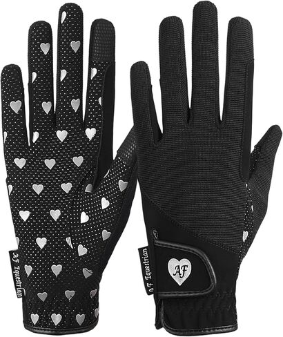 قفازات aFe للأطفال للفتيات والأولاد للجنسين قفازات ركوب الخيل في الهواء الطلق قفازات رياضية قفازات ركوب الدراجات للأطفال أسود أزرق وردي تصميم قلب شاشة تعمل باللمس متوافقة in Kuwait