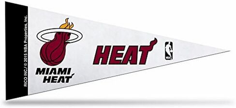 ديكور راية كلاسيكية صغيرة من NBA Miami Heat مقاس 10.16 سم × 22.86 سم in Kuwait