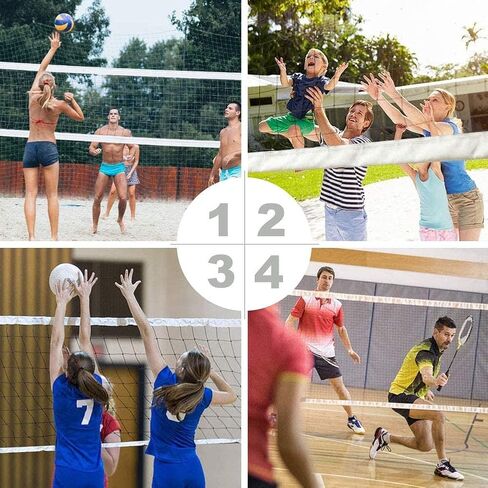 Professional Volleyball Net,Pool Volleyball Net with Aircraft Wire Rope, 32 FT x 3 FT, for Indoor and Outdoor in Saudi Arabia