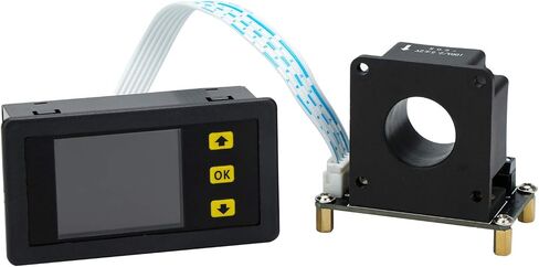 DROK Charge-Discharge Monitor, 0-90V 100A DC Ammeter Voltmeter, Battery Capacity Amp-Hour Watt-Hour Power Time Multimeter, LCD Display Digital Voltage Current AH WH Watt Meter Tester with Hall Se in Saudi Arabia