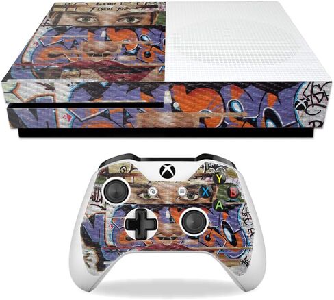 غلاف MightySkins من ألياف الكربون لجهاز Microsoft Xbox One S - عيون زيتونية | لمسة نهائية واقية ومتينة من ألياف الكربون | سهل التطبيق والإزالة وتغيير الأنماط | صنع في الولايات المتحدة الأمريكية in Saudi Arabia