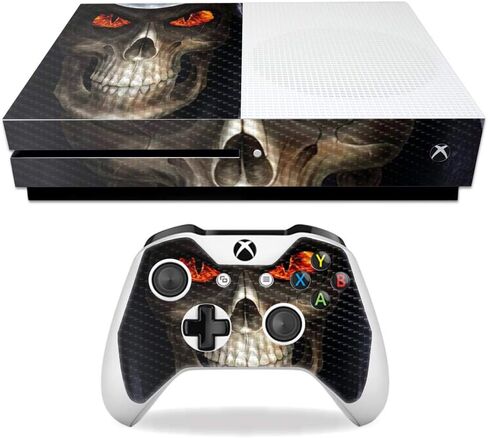 غلاف MightySkins من ألياف الكربون لجهاز Microsoft Xbox One S - عيون زيتونية | لمسة نهائية واقية ومتينة من ألياف الكربون | سهل التطبيق والإزالة وتغيير الأنماط | صنع في الولايات المتحدة الأمريكية in Saudi Arabia
