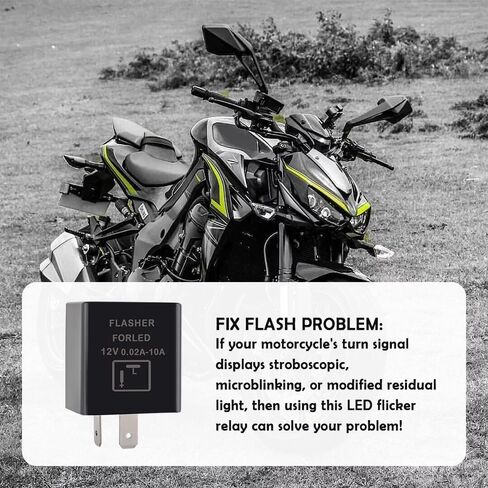 LED Flasher Relay-2-Pin Electronic LED Turn Signal Relay لإصلاح وميض الضوء - مرحل الوامض القياسي يناسب سكوتر دراجة نارية للسيارة 12 فولت in Saudi Arabia
