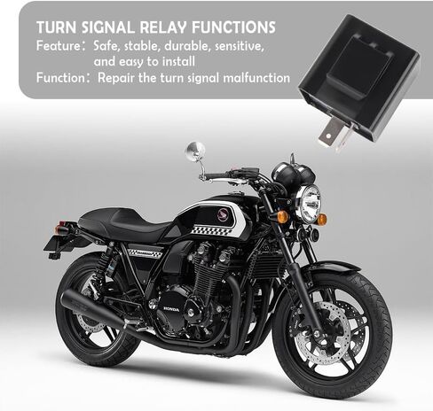 LED Flasher Relay-2-Pin Electronic LED Turn Signal Relay لإصلاح وميض الضوء - مرحل الوامض القياسي يناسب سكوتر دراجة نارية للسيارة 12 فولت in Saudi Arabia