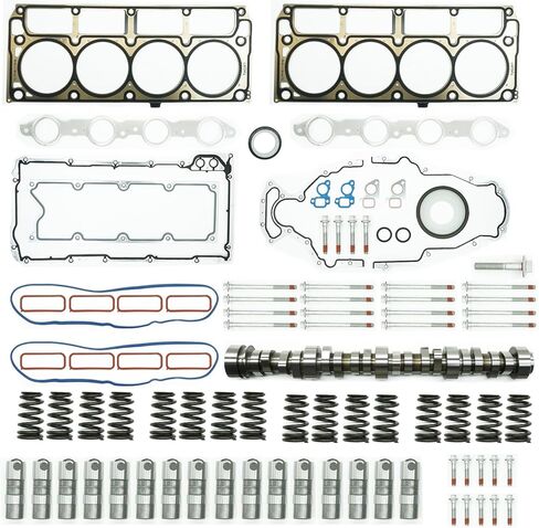 E1840P ميكانيكا قذرة المرحلة 2 عمود الحدبات كام LS7 رافع مناسب لـ 1997-2007 GM Chevy LS L92 L99 5.3L 5.7L V8 مجموعة مسامير جوانات الرأس القذرة لمحرك 1997-2007 LS LS1 5.3L 5.7L in Kuwait