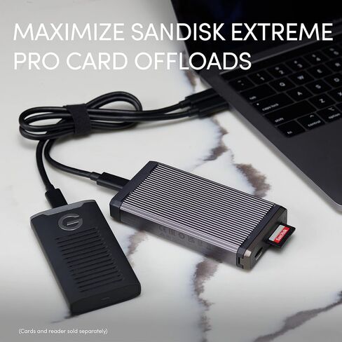 SanDisk Professional PRO-Reader SD and microSD - High Performance Card Reader for SD and MicroSD Cards, USB 3.2 Gen 1 - SDPR5A8-0000-GBAND in Saudi Arabia