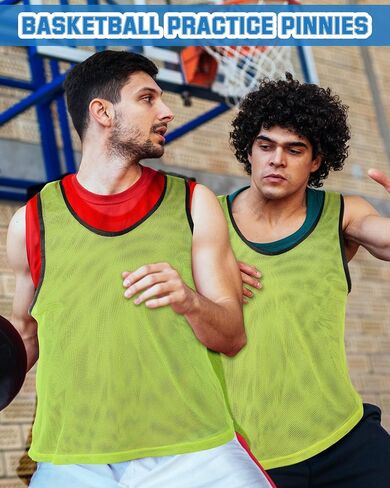 Jiuguva 36 حزمة للجنسين الكبار لكرة القدم Pinnies Scrimmage التدريب سترات ممارسة الفريق الرياضي، كرة القدم، كرة القدم، كرة السلة in Saudi Arabia