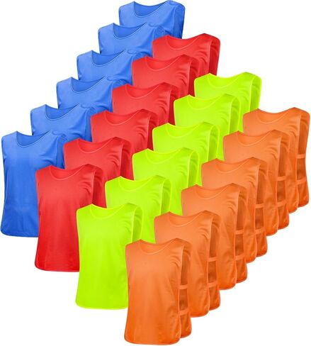BGHTYYP 24 Pack brooman Pinnies Training Vests Youth Adult Football Basketball Jerseys Soccer Pennies in Kuwait