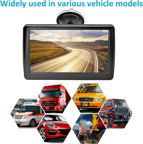 UNSXHIT GPS Navigation 7 بوصة تعمل باللمس 256-16 جيجابايت، لشاحنات السيارات RV، 2024 خرائط (تحديثات مجانية مدى الحياة)، نظام ملاحة GPS للسائقين التجاريين شبه سائقي الشاحنات، تعليمات منطوقة خطوة بخطوة in Kuwait