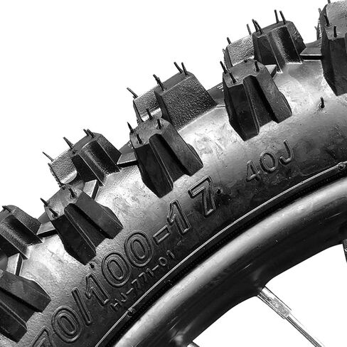 Togarhow 70/100-17 بوصة (2.75x17) 1.6x17 إطار العجلة الأمامية وأنبوب داخلي للحافة مع مجموعة محمل 15 مم موتوكروس للطرق الوعرة للدراجة الترابية in Kuwait