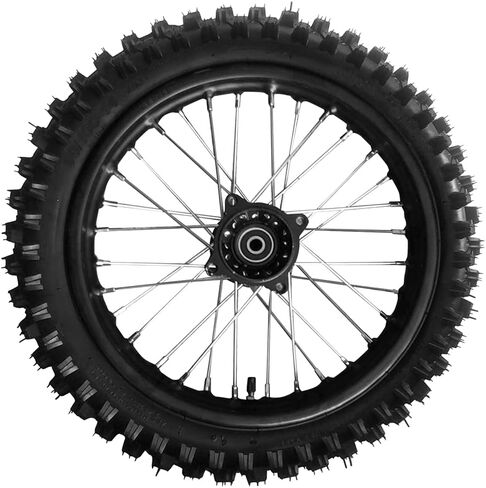 Togarhow 70/100-17 بوصة (2.75x17) 1.6x17 إطار العجلة الأمامية وأنبوب داخلي للحافة مع مجموعة محمل 15 مم موتوكروس للطرق الوعرة للدراجة الترابية in Kuwait