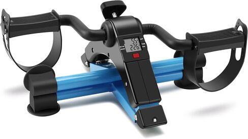 Folding Pedal Exerciser Mini Exercise Bike Portable Peddler Under Desk Bike with LCD Display for Arms and Legs Workout in Saudi Arabia