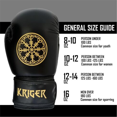 Premium Boxing Gloves for Men & Women, Pro Boxing Training Gloves, Muay Thai, MMA, Sparring Punching Gloves, Viking Heavy Bag Workout Gloves, Hand Wraps & Carry Bag Included in Saudi Arabia