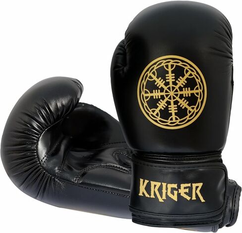 Premium Boxing Gloves for Men & Women, Pro Boxing Training Gloves, Muay Thai, MMA, Sparring Punching Gloves, Viking Heavy Bag Workout Gloves, Hand Wraps & Carry Bag Included in Saudi Arabia