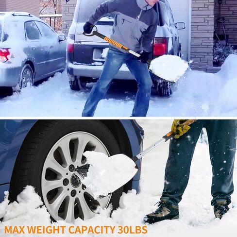 مكشطة ثلج السيارة 5 في 1 وفرشاة لشاحنات سيارات الدفع الرباعي، 1x مجرفة ثلج ثلج، 1x فرشاة تنظيف ثلج قابلة للتمديد 42 بوصة، 1x مزيل مكشطة ثلج الثلج للزجاج الأمامي للسيارة in Kuwait