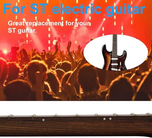 جيتار كهربائي ST Wenge ذو 22 فريت، رقبة 14 بوصة نصف قطر لوحة الأصابع، صامولة عظمية، علامات صدفة ملونة، فريت من الفولاذ المقاوم للصدأ in Kuwait