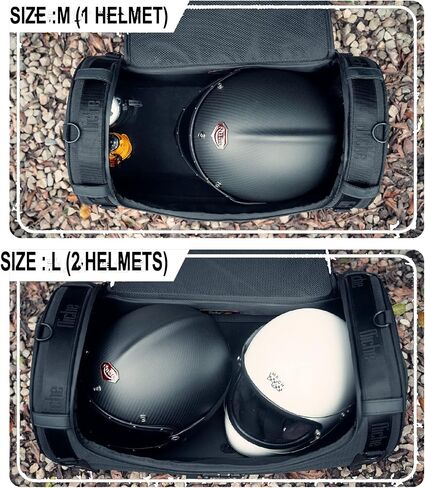 Niche Stackable Tail Bag, Three sizes, Motorcycle Rear Seat Bag with Waterproof Rain Cover, Motorbike Travel Luggage, Zipper closure, Large Capacity-22L in Saudi Arabia