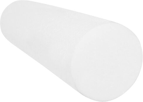 بكرات إسفنجية من البولي إيثيلين بيضاء رفيعة من كاندو للتمرين واللياقة البدنية واستعادة العضلات والعلاج بالتدليك والتعافي الرياضي والعلاج الطبيعي للمنزل والعيادات والعلاج الاحترافي 3 × 12 بوصة دائرية in Kuwait