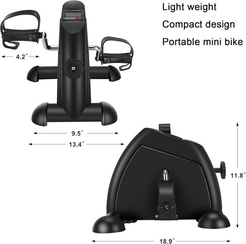Pedal Exerciser Mini Exercise Bike for Leg and Arm Cycling Recovery Exercise Low Resistance Portable Bike in Saudi Arabia