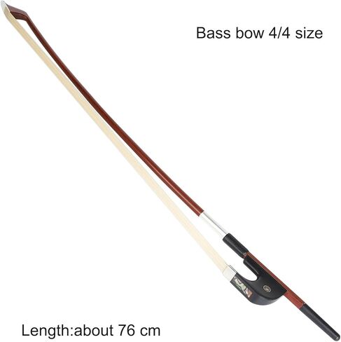 قوس باس مستقيم من LIEKE مصنوع من الخشب البرازيلي مقاس 4/4 موديل ألماني قوس مزدوج in Kuwait