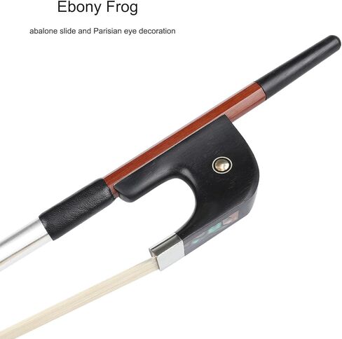 قوس باس مستقيم من LIEKE مصنوع من الخشب البرازيلي مقاس 4/4 موديل ألماني قوس مزدوج in Kuwait