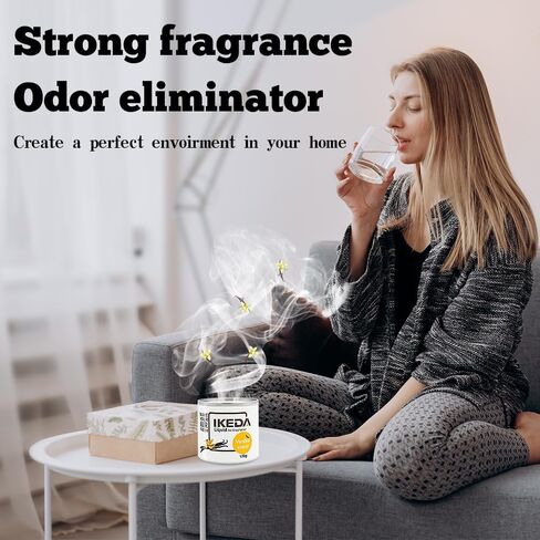 معطر هواء السيارة من إيكيدا سينتس: مزيل الرائحة | مزيل الروائح الداخلية | معطر السيارة | روائح الفانيليا | عطر قوي | مزيل رائحة الدخان | للمنزل السيارات | 120 جرام | 1 حزمة in Saudi Arabia