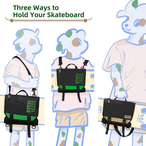 حامل حقيبة ظهر لوح التزلج مع شبكة شحن خوذة لألواح التزلج الكهربائية واللوح الطويل in Kuwait