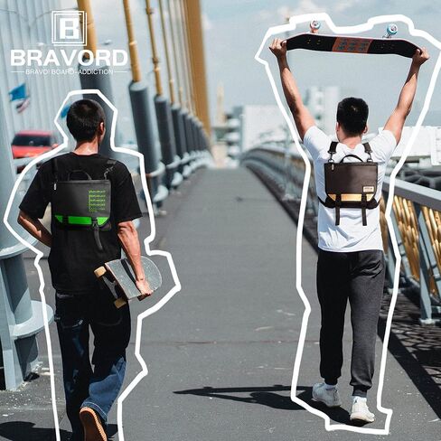 حامل حقيبة ظهر لوح التزلج مع شبكة شحن خوذة لألواح التزلج الكهربائية واللوح الطويل in Kuwait