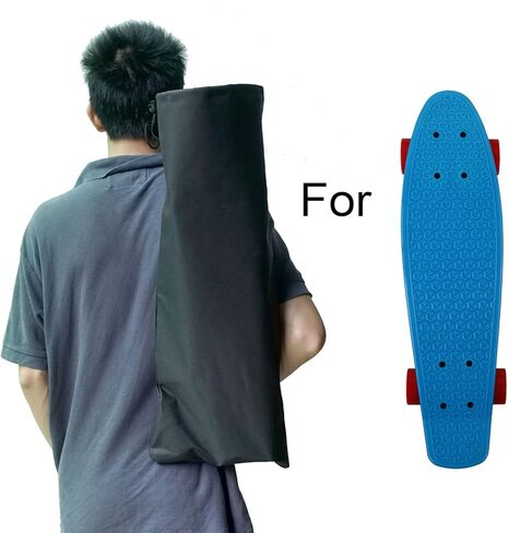 أسود صغير بيني الموز لوح التزلج على ظهره حقيبة حمل صغيرة 22 "27" 600D النايلون Longboard مجلس حقيبة يد الأشرطة in Kuwait