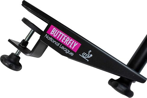 مجموعة شبكة تنس الطاولة من الدوري الوطني الفراشة - شبكة الدوري الوطني تناسب طاولات تنس الطاولة التي يصل سمكها إلى 1.75 بوصة - طول الشبكة 72 بوصة، أسود in Kuwait