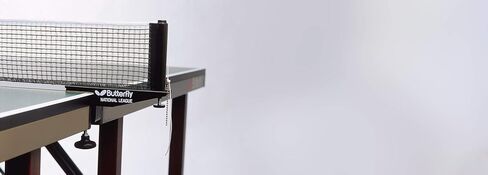 مجموعة شبكة تنس الطاولة من الدوري الوطني الفراشة - شبكة الدوري الوطني تناسب طاولات تنس الطاولة التي يصل سمكها إلى 1.75 بوصة - طول الشبكة 72 بوصة، أسود in Kuwait