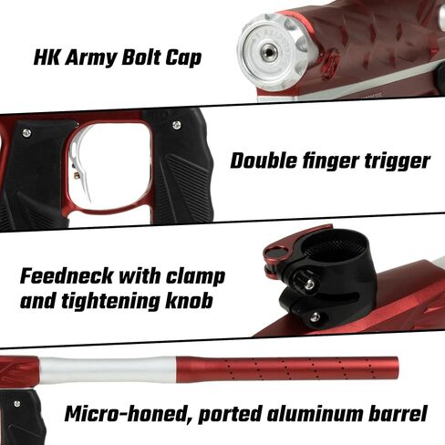 HK Army Empire Mini GS Electronic Paintball Marker (Red/Silver) in Saudi Arabia