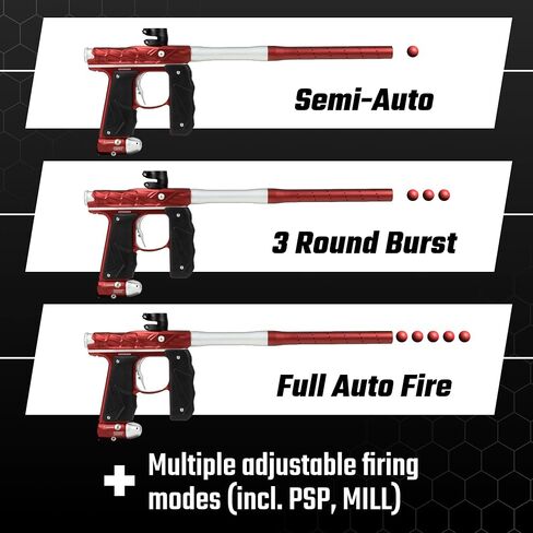 HK Army Empire Mini GS Electronic Paintball Marker (Red/Silver) in Saudi Arabia