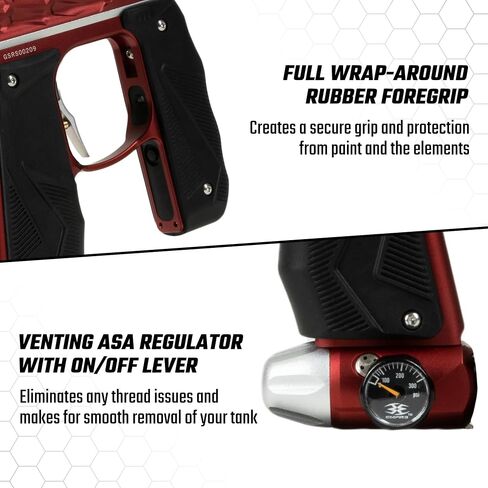 HK Army Empire Mini GS Electronic Paintball Marker (Red/Silver) in Saudi Arabia