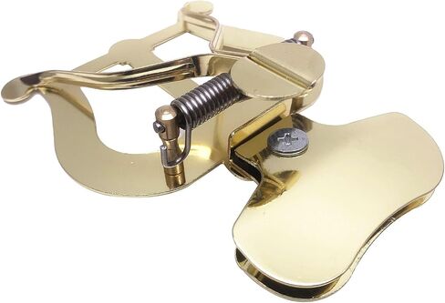 TUOREN Trumpet Marching Lyre Clamp-on Holder Lyre Sheet Music Clip Stand for Trumpet Trombone (Gold-Plated) in Kuwait