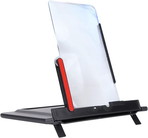 مكبر شاشة الهاتف عالي الدقة ثلاثي الأبعاد من Byged، مكبر شاشة أفقي عمودي للهاتف قابل للطي مقاس 12 بوصة، حامل هاتف للأفلام وألعاب الفيديو in Kuwait