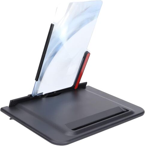 مكبر شاشة الهاتف عالي الدقة ثلاثي الأبعاد من Byged، مكبر شاشة أفقي عمودي للهاتف قابل للطي مقاس 12 بوصة، حامل هاتف للأفلام وألعاب الفيديو in Kuwait