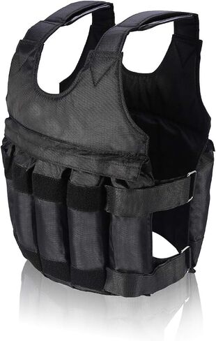 Adjustable Weighted Vest, 44lbs/110lbs Breathable Exercise Training Jogging Fitness Workout Boxing Weighted Vest Jacket for Men Women Sports in Saudi Arabia
