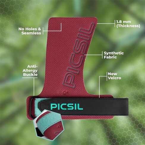 مقابض أزور من PICSIL، مقابض للتمرين مع زيادة احتباس المغنيسيوم، مقابض يد للجنسين خفيفة ومقاومة لرفع الأثقال والجمباز، كتل الشقوق والبثور in Saudi Arabia