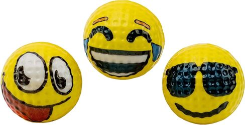 كرات الجولف IZZO Golf Emoji Practice مع كرة الجولف - تأتي مع 23 كرة جولف إسفنجية وكرة جولف شفافة in Saudi Arabia