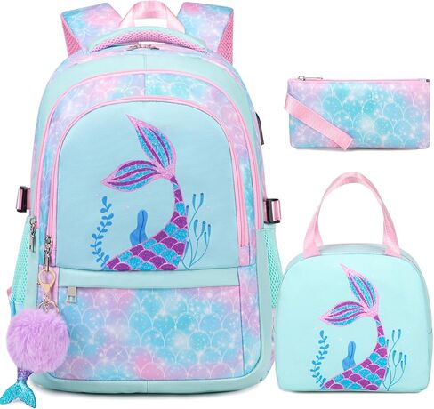 حقيبة ظهر للأولاد - حقيبة ظهر للأولاد مكونة من 3 قطع مع صندوق غداء وحقيبة أقلام - حقائب ظهر مدرسية للأولاد والأطفال والمدرسة الابتدائية وحقيبة كتب جامعية للطلاب المراهقين (أبيض) in Kuwait