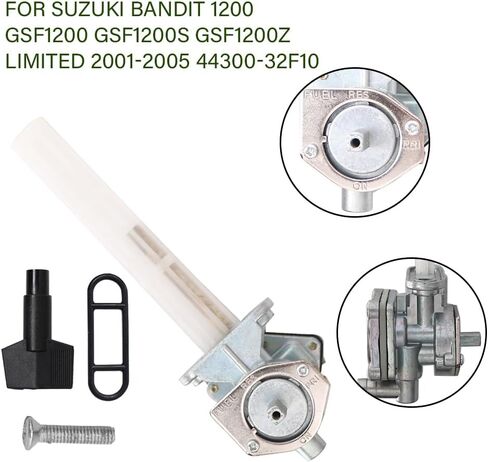 Fuel Cock Valve Petcock Compatible with Suzuki GSF1200 Bandit 1200 US Replaces Part 44300-32F10 By MOPASEN in Saudi Arabia