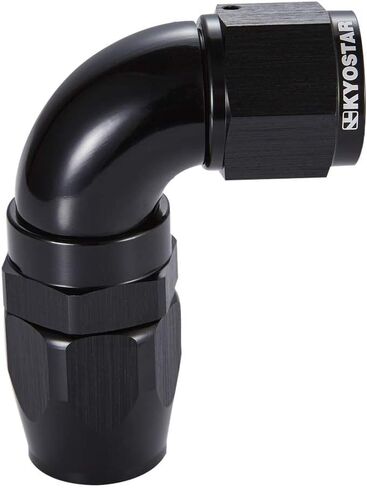 كيوستار ألومنيوم 8AN 45 درجة طرف خرطوم دوار أسود مناسب لخط الوقود المضفر #4415 in Kuwait