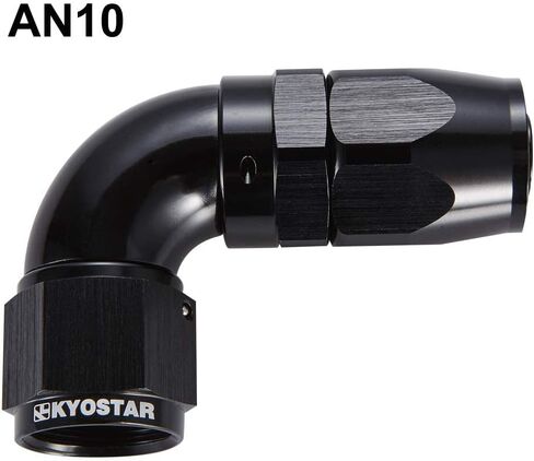 كيوستار ألومنيوم 8AN 45 درجة طرف خرطوم دوار أسود مناسب لخط الوقود المضفر #4415 in Kuwait