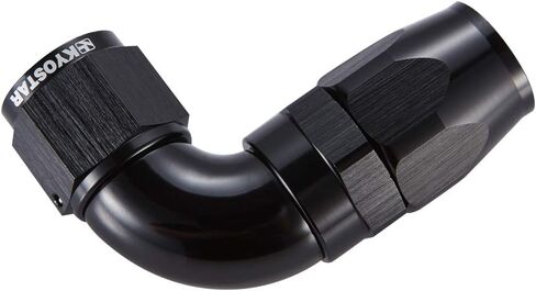 كيوستار ألومنيوم 8AN 45 درجة طرف خرطوم دوار أسود مناسب لخط الوقود المضفر #4415 in Kuwait