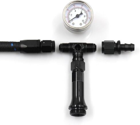 مجموعة خط تغذية الوقود من سبائك الألومنيوم من Goldzhi مع مقياس الضغط لسلسلة Holley 4150 7/8"-20 خيط in Kuwait