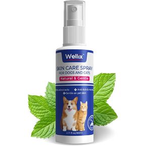 Hot Spots Spray for Dogs & Cats, Dog Wound Care Spray, for Alleviate Irritations, Allergies, Scratching and Licking, Hot Spot Treatment for Dogs, Dog Itching Skin Relief Spray (80ml)