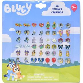 Bluey 24 Pair Sticker Earrings